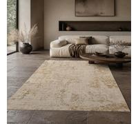 Strloepr Tapis, 120 x 160 cm, Beige crème Moderne Abstrait, Tapis Salon Chambre Cuisine Decoratif Maison Meuble Fauteuil de Bureau,