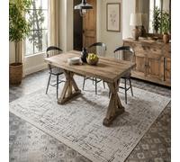 Strloepr Tapis, 155 x 215 cm, Géométrie Abstraite en Noir et Blanc, Tapis Salon Chambre Commode Salle a Manger Cuisine Décoration Maison,