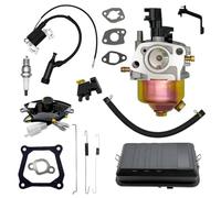 Strongthium Kit Carburateur et Regulateur AVR Groupe Electrogene 2kW 3kW / avec Bobine Allumage, Filtre a Air, Bougie, Gaskets pour Moteur Honda GX160 GX200 196cc 212cc Generac Champion Ryobi