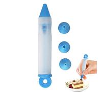 Stronrive Décoration, Stylos À Passepoil en Chocolat pour La Décoration, Stylo À Écrire en Silicone pour Glaçage, Pointes Stylo À Pâtisserie, Crème À Biscuits, Kit Stylos Décoration