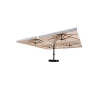 Structure à 4 Parasols Scolaro 6,0 x 6,0 m Design Wood Poker C6060WPO