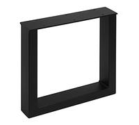 Structure de Banc TAB Acier Noir Mat Profil 80x40mm Hauteur 420mm Profondeur 430mm Design Industriel Piétement SO-TECH