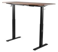 Structure de bureau debout à double moteur, réglable électriquement de 104 à 160 cm, 4 positions de hauteur mémorisables, pieds de table pour position debout, rehausseur de bureau assis-debout pour po