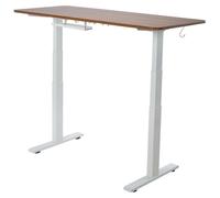 Structure de bureau debout à double moteur, réglable électriquement, longueur d'extension de 100 à 180 cm, 3 positions de hauteur mémorisables, pieds de table pour position debout, rehausseur de burea
