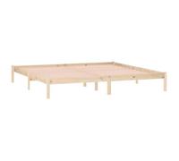 Structure de lit double - 2 Personnes - vidaXL - bois massif - 193x203 cm - Adulte/enfant - pay69y1255379