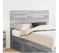 Structure de lit - VIDAXL - 120 cm - Gris Sonoma - Bois d'ingénierie - Tête de lit incluse