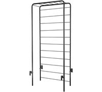 STRUCTURE DE SUPPORT DEROMA Cosmo, en métal, de couleur grise, dimensions 78 x 151 cm, conçue pour le pot de jardin Cosmo, avec une structure arquée rectangulaire et plusieurs barres transversales pou