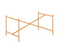 Structure de table Eiermann 2 centré 135x66x66cm