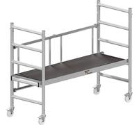 Structure de travail : AluKlik 2.0 300 Eco, hauteur de travail 3 mètres | | Fabriqué en Allemagne | Inclut : roulettes de 125 mm. Échafaudage en aluminium, échafaudage pliable, échafaudage mobile, éch