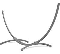 Structure d'extérieur pour hamac, modèle XXL, 365 cm, capacité de 220 kg. Structure pour hamac, cadre en acier résistant aux intempéries (gris)