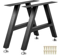 Structure en bois en forme de "X" – Support lourd, lot de 2 – 40x50 cm (16x20 pouces) – Base pour meubles, aide au transport – noir