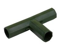 Structure en plastique de connecteurs de plantes 4 pièces | Connecteur de construction de cannes de cadre de serre, Joints de poteaux de jardin extérieurs de 16 à 17mm(Size c)