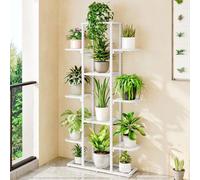 Structure métallique à 7 niveaux, support à fleurs multicouche, utilisable à l'intérieur comme à l'extérieur, étagère à fleurs, escalier végétal, plaque angulaire, pour le jardin, décoration de balcon