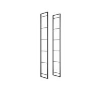 Emuca Structure pour étagère Lader – montants acier laqué noir 1150 mm