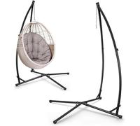 Structure pour fauteuil suspendu, capacité de 150 kg, en métal. Structure pour hamac suspendu, support pour fauteuil suspendu avec une structure stable. Structure pour hamac, support pour fauteuil sus