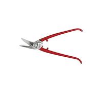 Stubai Cisaille à tôle combinée 280 mm gauche – tête polie, lames 60-62 HRC, plastique rouge