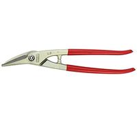 Stubai 270511NR Cisaille à Tôle Multiusage Nirolook Gauche avec Manches Revêtues de PVC, Rouge/argent, 280 mm