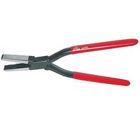 STUBAI Pince plate de ferblantier avec denture, | pour séparer et pincer | branche rouge plastifiée DG 240 mm