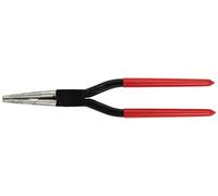 Pince ronde de ferblantier 260 mm avec becs longs | Sans denture | Emboîtée et trempée par induction | Pince professionnelle pour le travail de la tôle, la ferblanterie et la construction métallique