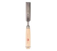 STUBAI Ciseau de charpentier 40 mm avec manche en bois de hêtre blanc, ciseau à bois pour un travail précis du bois, ciseau pour menuisier ébéniste, lame extra forte et longue