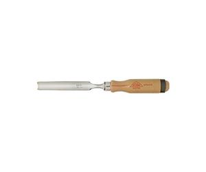 Stubai 360003 Gouge avec manche en bois, Argent/beige, 10 mm