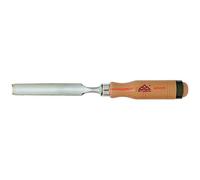 Stubai 360005 Gouge avec manche en bois, Argent/beige, 16 mm
