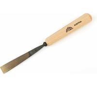 STUBAI Ciseau à bois série 52 - forme 1 | Ciseau à bois droit 80 mm, avec manche en bois, pour surfaces lisses, pour dégrossir, sculpter des encoches et des reliefs, pour travailler le bois
