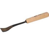 STUBAI Ciseau à bois série 52 - forme 21 | Ciseau à bois à tête déportée, largeur 30 mm, avec manche en bois, pour surfaces lisses, pour dégrossir, sculpter des encoches et des reliefs, pour travaille