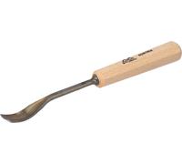 STUBAI Ciseau à bois série 52 - forme 26 | Ciseau à bois à tête déportée 12 mm, avec manche en bois, pour dégrossir, pour les travaux de butée, d'ébauche, de rosace, pour le travail du bois