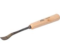 STUBAI Ciseau à bois série 52 - forme 26 | Ciseau à bois à tête déportée 14 mm, avec manche en bois, pour dégrossir, pour les travaux de butée, d'ébauche, de rosace, pour le travail du bois