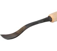 STUBAI Ciseau à bois série 52 - forme 26 | Ciseau à bois à tête déportée 20 mm, avec manche en bois, pour dégrossir, pour les travaux de butée, d'ébauche, de rosace, pour le travail du bois