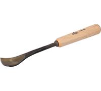 STUBAI Ciseau à bois série 52 - forme 28 | Ciseau à bois à tête déportée 30 mm, avec manche en bois, pour les travaux de sculpture de figures, d'entailles et de reliefs, pour un travail précis du bois