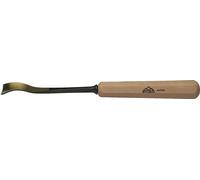 STUBAI Ciseau à bois série 52 - forme 36 | Ciseau à bois à angle inversé 12 mm, avec manche en bois, pour les travaux de figurines, pour le travail précis du bois, pour menuisiers ébénistes