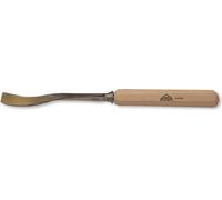 STUBAI Ciseau à bois série 52 - forme 44 | Pied de biche coudé 6 mm, avec manche en bois, pour sculpture d'entailles et de reliefs, travaux de figurines, moulures, pour un travail précis du bois