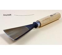 STUBAI Ciseau à bois série 52 - forme 64 | Couteau suisse forme C 80 mm, avec manche en bois, pour dégrossir, entailler et sculpter en relief, pour surfaces lisses, pour travailler le bois avec précis