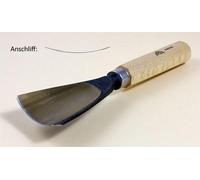 STUBAI Ciseau à bois série 52 - forme 66 | Couteau suisse forme E 60 mm, avec manche en bois, pour dégrossir, entailler et sculpter en relief, pour surfaces lisses, pour travailler le bois avec précis