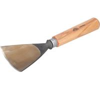 STUBAI Ciseau à bois série 52 - forme 66 | Couteau suisse forme E 80 mm, avec manche en bois, pour dégrossir, entailler et sculpter en relief, pour surfaces lisses, pour travailler le bois avec précis