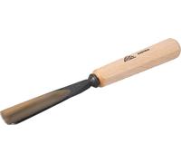 STUBAI Ciseau à bois série 52 - forme 7 | Ciseau à bois droit - 25 mm, avec manche en bois, pour les travaux de sculpture de figures, d'entailles et de reliefs, pour un travail précis du bois