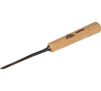 STUBAI Ciseau à bois série 52 - forme 8 | Ciseau à bois droit 2 mm, avec manche en bois, pour les travaux de sculpture de figures, d'entailles et de reliefs, pour un travail précis du bois