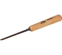 STUBAI Ciseau à bois série 52 - forme 8 | Ciseau à bois droit 3 mm, avec manche en bois, pour les travaux de sculpture de figures, d'entailles et de reliefs, pour un travail précis du bois