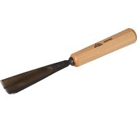 STUBAI Ciseau à bois série 52 - forme 8 | Ciseau à bois droit 40 mm, avec manche en bois, pour les travaux de sculpture de figures, d'entailles et de reliefs, pour un travail précis du bois