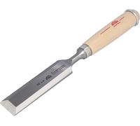 STUBAI Ciseau de charpentier 40 mm avec manche en bois de hêtre blanc, ciseau à bois pour un travail précis du bois, ciseau pour menuisier ébéniste, lame extra forte et longue
