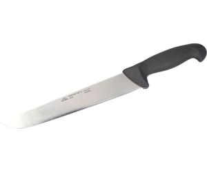 STUBAI Couteau de boucher | 240 mm | bloc, banc, couteau de boucher en acier inoxydable, lavable au lave-vaisselle