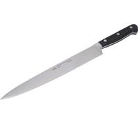 STUBAI couteau de chef étroit forgé 260 mm | Couteau de cuisine en acier inoxydable pour couper la viande, la volaille, les légumes, les fruits & les aliments, lavable au lave-vaisselle, manche noir