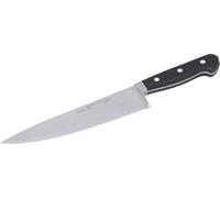 STUBAI couteau de chef large de haute qualité forgé | 200 mm | couteau de cuisine en acier inoxydable pour couper la viande, la volaille, les légumes, les fruits & les aliments, lavable au lave-vaisse