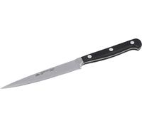 STUBAI couteau d'office de haute qualité forgé | 125 mm | couteau de cuisine en acier inoxydable pour couper sans effort la viande, les fruits & les aliments, lavable au lave-vaisselle, manche noir