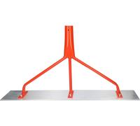 STUBAI Distributeur de goudron en aluminium, Pousseur de goudron, Pousseur de gravillons 60cm droit 600x315x90mm, masse de goudron frais ainsi que sable, asphalte et gravillons dans la construction de