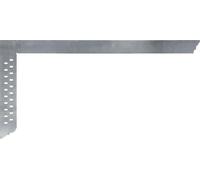 STUBAI Equerre de charpentier 600 mm avec trous de traçage | Equerre de menuisier professionnelle soudée pour mesures et marquages précis, acier à ressort Equerre de mesure