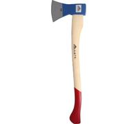 STUBAI Hache forestière | 1200 g poids de la tête | Hache de forme rhénane en acier avec manche en bois, petite hache pour le travail en forêt et au jardin, hache à fendre, hache universelle
