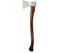 STUBAI Hache forestière forme rhénane avec protection du manche en laiton 1200 g en look inox